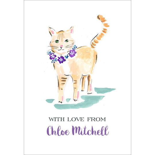 Yellow Tabby Gift Stickers